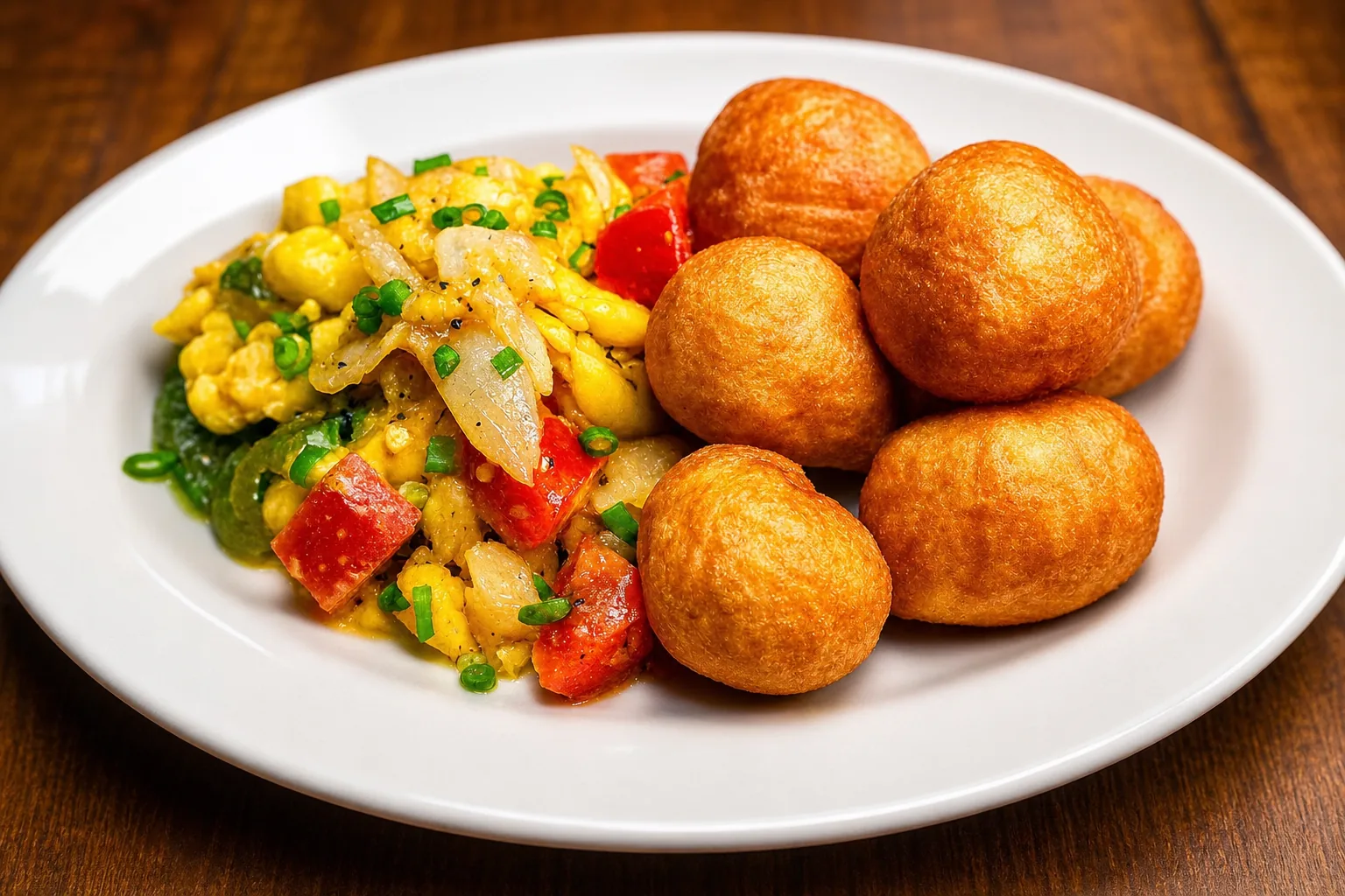 Ackee and Salt Fish with Dumplings
